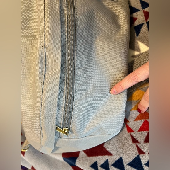 Canvelle Gray Canvas Crossbody Bag - Picture 4 of 5